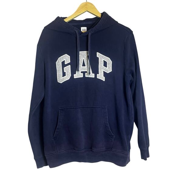 GAP Other - GAP Logo Navy Blue Pullover Hoodie, Size M